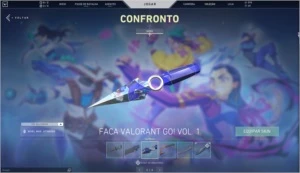 Conta ouro 2 com 5 facas + skins - Valorant