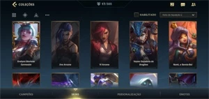 CONTA WILD RIFT - 17 SKINS - ESMERALDA III - League of Legends: Wild Rift LOL WR
