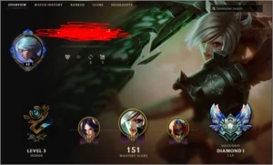 League of legends conta diamante 1 LOL