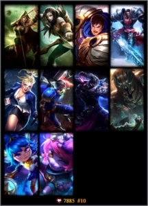 CONTA DE LOL UNRANKED+36 CAMPEÕES+10 SKINS - League of Legends