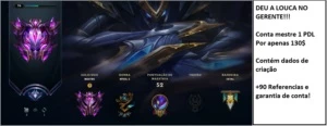 Conta mestre mais barato do site!! - League of Legends LOL