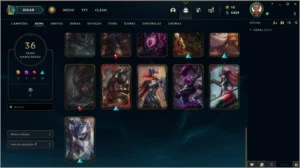 Sett Prestígio + 35 skins - League of Legends LOL