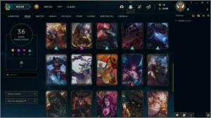 Sett Prestígio + 35 skins - League of Legends LOL