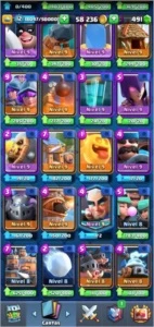 CONTA CLASH ROYALE NIVEL 12