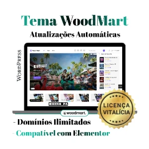 Tema WordPress Woodmart + Atualizações - Others