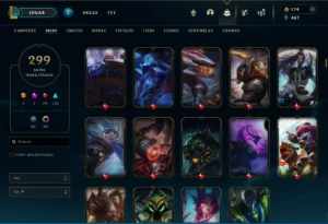 Conta Lol Lvl 407 299 Skins 172 Campeoes - League of Legends