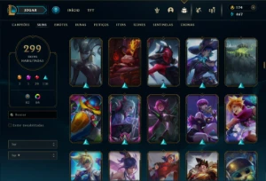 Conta Lol Lvl 407 299 Skins 172 Campeoes - League of Legends