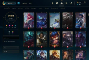 Conta Lol Lvl 407 299 Skins 172 Campeoes - League of Legends