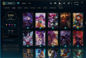 Conta Lol Lvl 407 299 Skins 172 Campeoes - League of Legends