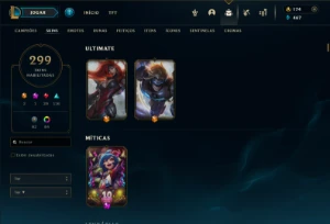 Conta Lol Lvl 407 299 Skins 172 Campeoes - League of Legends