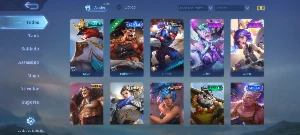 Conta Mobile Legends - 118 heróis, 272 skins