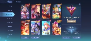 Conta Mobile Legends - 118 heróis, 272 skins