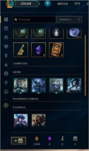 Conta  platina 4 57% winrate ganhando 18 pdl - League of Legends LOL