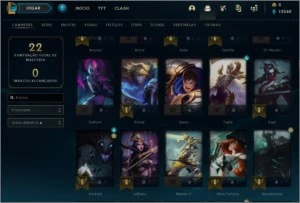 Conta  platina 4 57% winrate ganhando 18 pdl - League of Legends LOL