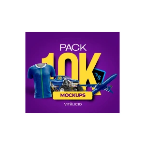 Pack +10.000 Mockups Editáveis *Vitalício*