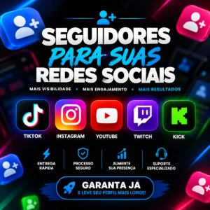 Seguidores para TikTok, Instagram, YouTube, Twitch e Kick - Outros