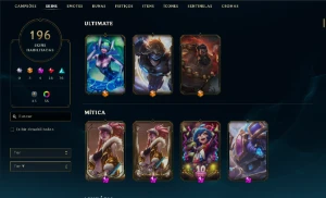 ⭐Conta Lol Full Champs | Lvl 520 | 196 Skins | 3 Ultimates ⭐ - League of Legends