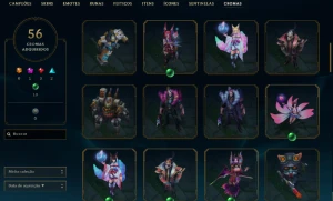 ⭐Conta Lol Full Champs | Lvl 520 | 196 Skins | 3 Ultimates ⭐ - League of Legends