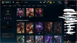 CONTA LOL LV 192 48K DE EA E SKINS - League of Legends
