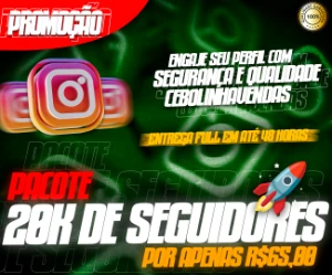PACOTE 20K DE SEGUIDORES BARATO - Redes Sociais