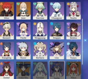Conta Genshin Com 14 Personagens 5 Estrelas Ar 58 - Genshin Impact