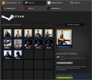 Conta Steam 169 jogos (jogos caros) + Caixas no CS