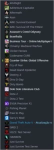 Conta Steam 169 jogos (jogos caros) + Caixas no CS