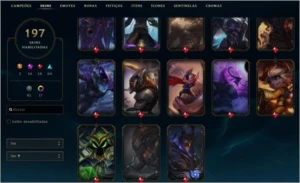 Conta LOL - Nível 450+ / 190+ (Skins raríssimas) - League of Legends