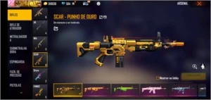Conta free fire muito gemada