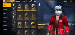 Conta free fire muito gemada