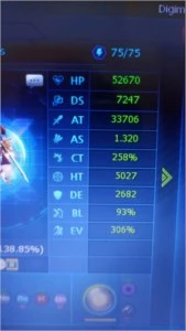 Conta End Game Lucemon - Digimon Masters Online DMO