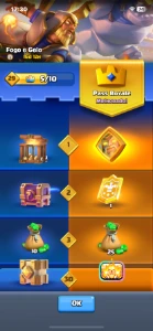 Conta Clash Royale full carta com passe mini pekka e mago