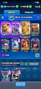 Conta Clash Royale full carta com passe mini pekka e mago