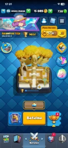 Conta Clash Royale full carta com passe mini pekka e mago