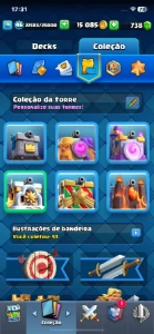 Conta Clash Royale full carta com passe mini pekka e mago