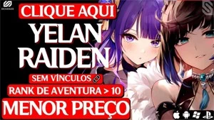 ✨Genshin Impact conta Yelan Raiden  AR10 ✨