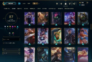 Esmeralda 3 com 135 Champs e 87 Skins +8 Vitoriosas - League of Legends LOL