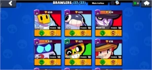 Conta Brawl Stars Full Brawlers no full Brawl Pass On