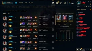 Promoção, duas Contas Platina 1 75 pdl, ótimo Win rate - League of Legends LOL