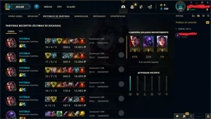 Promoção, duas Contas Platina 1 75 pdl, ótimo Win rate - League of Legends LOL
