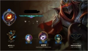CONTA BORDA PLATINA (41 SKINS) - League of Legends LOL