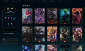 Conta Antiga! Hand Lv - 219 Skins - Todos Champs Unranked - League of Legends LOL