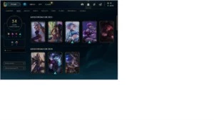 Conta league of legends platina 3 com 34 skins LOL