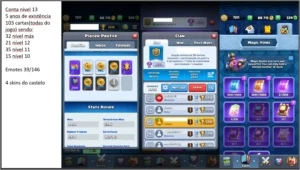 Conta Clash Royale lvl 13
