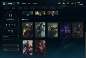 Conta Diamante 1 com 40 Champs e 11 Skins + 5 Fragmentos - League of Legends LOL