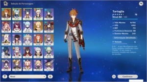 ✨ CONTA GENSHIN IMPACT AR 45 (CHILDE + EULA + DOIS T5) ✨