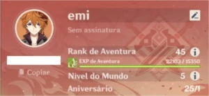 ✨ CONTA GENSHIN IMPACT AR 45 (CHILDE + EULA + DOIS T5) ✨