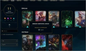 CONTAS DE LOL AMBAS GOLD 4 - League of Legends