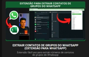 Extrair Contatos De Grupos Do  [conteúdo removido] app . - Softwares e Licenças