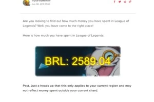 CONTA LOL - League of Legends